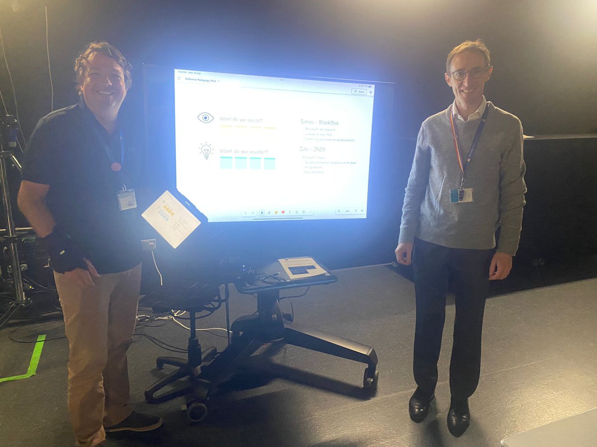 SimonTyersEDU's tweet photo. 📱 Today's PLD session explored responsive teaching with iPads. We discussed mobility, instant feedback, and Microsoft Whiteboard. Staff chose workshops on either Whiteboard basics or advanced Microsoft Teams with Ian Stewart. Exciting tools for better learning! #EduTech #PLD https://t.co/KJ4WqTdSBz