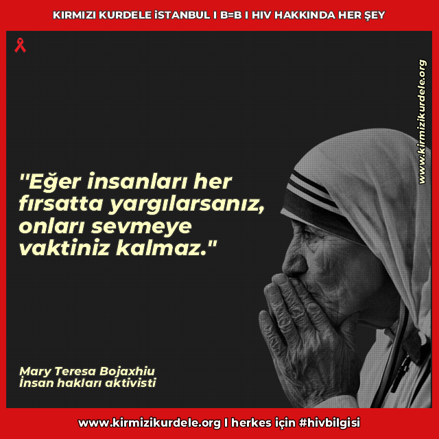 HIV kontrol edilebilen bir virüs, damgalama ve ayrımcılık ise ölümcül hastalıklardır. kirmizikurdele.org Herkes için #hivbilgisi #hivhakkindahersey #bilonemsekorun (*If you judge people, you have no time to love them.)