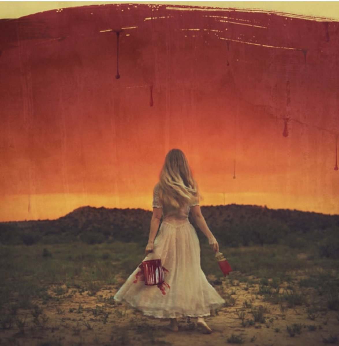 brush of painted dawn orange colors of persuasion daybreaks silhouette #vss365 #brush #haiku #WritingCommmunity #poetry Art: Brooke Shaden