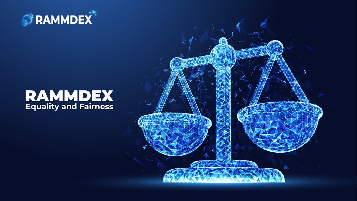 RAMM @RammDex🦋 Risk Automated Market Maker RAMM: Equality and Fairness in Trading - Resetting the Cryptocurrency Transaction! 📊✨ In a volatile market like cryptocurrency, equality and fairness can be the keys to your success. RAMM understands that! With the goal of