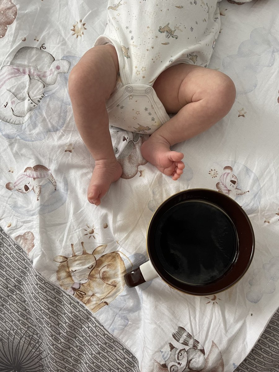 Morning coffee has taken on a whole new meaning 💔 My daughter and I are trying to find the perfect schedule so she can sleep while I work. Also I need an energy to play with her. Quite the challenge, I must say 😄 Wishing you a wonderful day and delicious coffee! Join us )