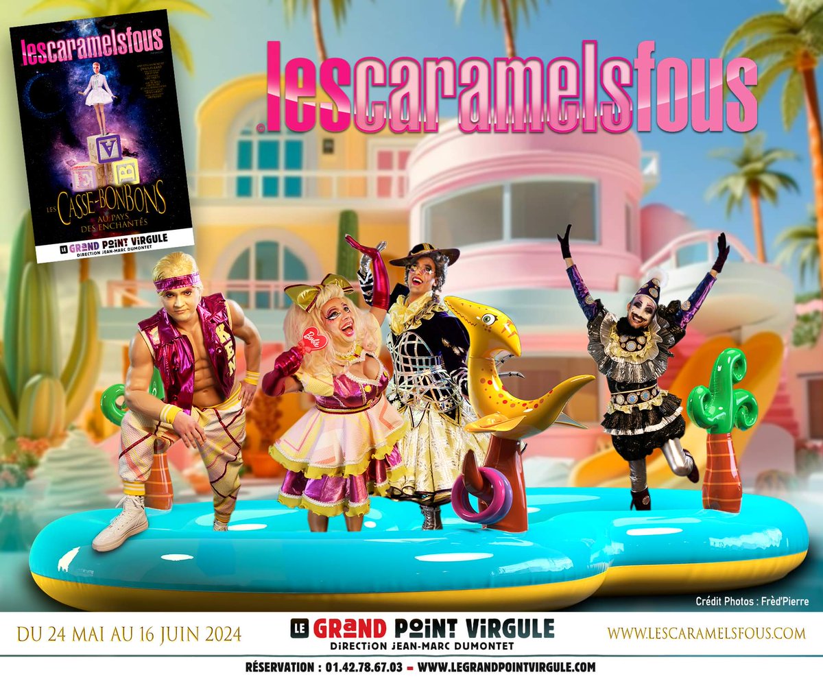 Lescaramelsfous's tweet photo. Bon début de semaine !!
Ken, Barbie, Angélique (la poupée mécanique) et Pierrot vous invitent dans leur piscine 

du 24 mai au 16 juin 2024 

pour 12 #party exceptionnelles dans le monde des jouets @AuGrandPVirgule à Paris.
Ticket ici : https://t.co/roYVPpekYU

📸 @fredpierre75 https://t.co/xkaVpFpmbb