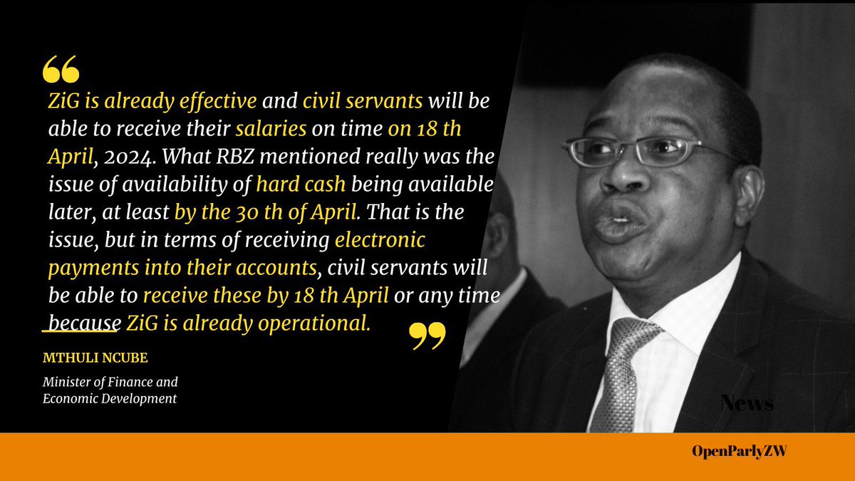 Find a liar find a thief … the operational term here is ‘at least by’….Meaning that is the earliest possible time … what would cause such a delay when we have hundreds of million backing it🤔The last ZiG coin cost US$10m to make so where r the notes? #WeBroke #FixThePolitics