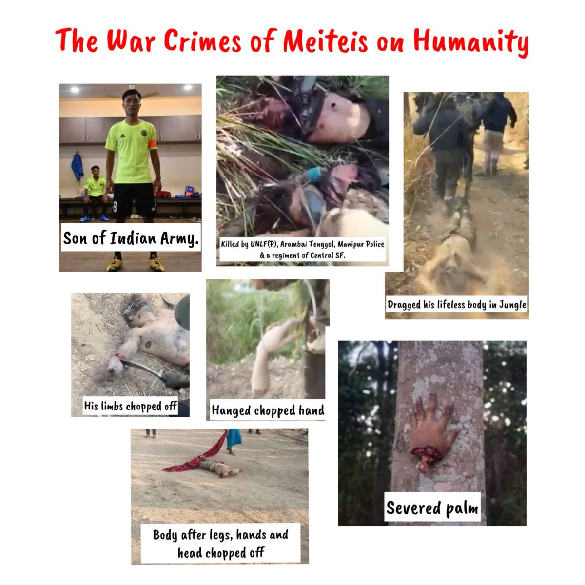 EimiMaiden's tweet photo. If U think the war hasn’t seen enough, remember the Kuki_Zo are struggling 2 survive, protecting themselves not only from #MeiteiMilitants but even their mothers! #MeiraPaibis becoming #MeiraPaibiMilitants
They’re monsters not mothers.
#MeiraPaibis
#HorrorPaibis
#MeiteiMothers https://t.co/qNhSDRu3nF