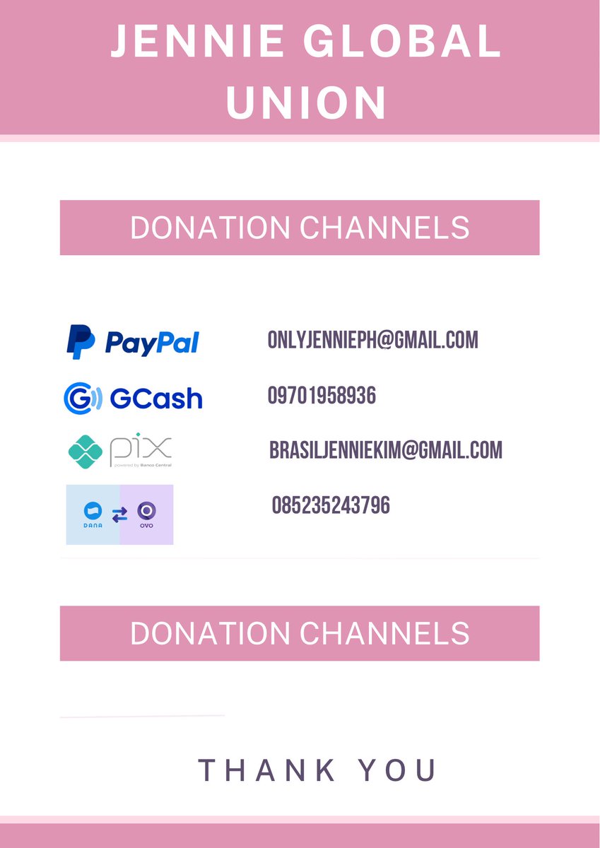 📢 JNK1 FUND DRIVE We have SO MUCH to look forward to for #JENNIE these coming months. We need your support and cooperation. Please donate. Donation channels: Paypal: ONLYJENNIEPH@GMAIL.COM PIX: BRASILJENNIEKIM@GMAIL.COM GCash: 09701958936 Dana/Ovo: 085235243796 #JENNIE…