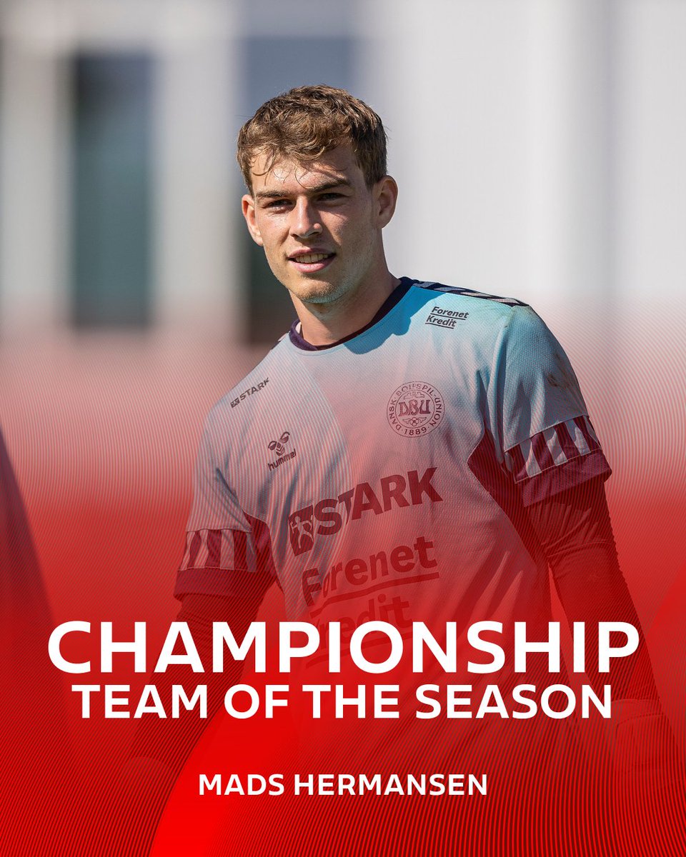 Hermansen på sæsonens hold 👏 Mads Hermansen er på sæsonens hold i Championship, hvor han indtil videre har spillet 41 kampe og haft 12 clean sheets 💪🇩🇰 📸 @fbbillederdk #herrelandsholdet #teamoftheseason #championship