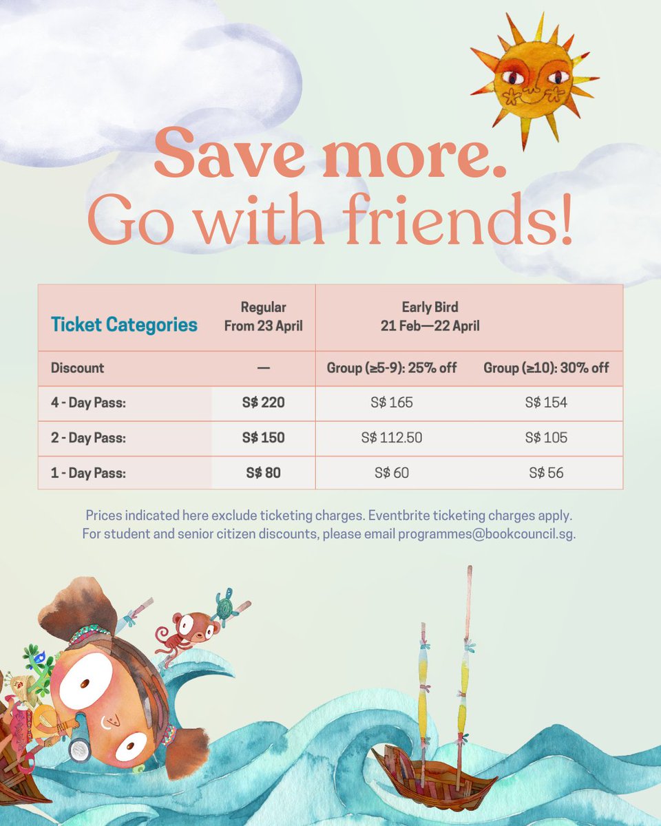 AFCC_sg's tweet photo. 🌟 Don't miss out on Early Bird Specials! 🌟

Only 1 week left to get up to 30% off Festival Passes! Gather your crew for extra savings. Students &amp; seniors, discounts available! Secure your spot now at https://t.co/EMqGUM18ib. 🎟️🎉

#AFCC #LimitedTimeOffer https://t.co/HLvlm5bXuc