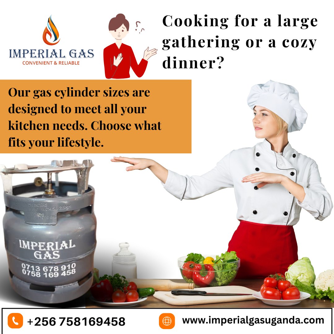 imperialgasug's tweet photo. Our gas cylinder sizes are designed to meet all your kitchen needs. Choose what fits your lifestyle.
Contact us: +256 758169458
#gas #celender #kampala #uganda #imperialgas #food #homedelivery #gas #KitchenUpgrade #gasinstallation #burners #goptechdigitalpartner #homedelivery. https://t.co/Oyg9HBrjnF