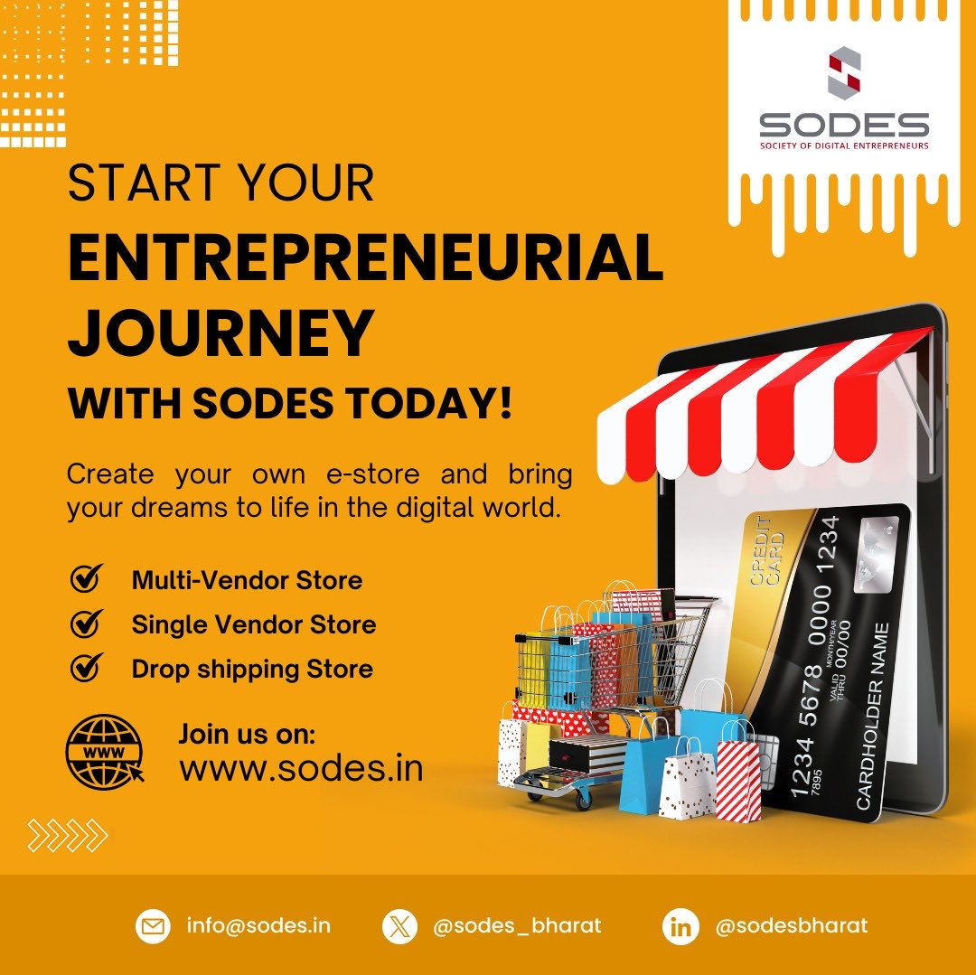 Every digital entrepreneur can start his own/ her online store now 🙏🙏🙏🙏