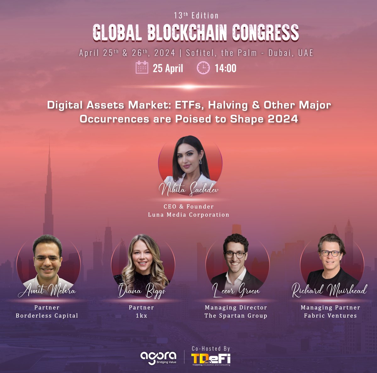 Digital Assets Market: ETFs, Halving, and Other Major Occurrences Join @nikichain, @amitm_eth, @DianacBiggs, @leeorgroen, and @richardmuirhead at the 13th GBC for an exciting panel discussion on digital assets market. Register here: bit.ly/13th-GBC #blockchain #dubai