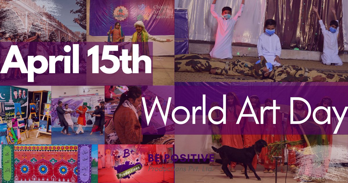 BePositiveProds's tweet photo. Embracing creativity, culture, and community on World Art Day!  Through multiple theatres tackling social issues, we continue to weave stories that ignite change and inspire hearts.
#WorldArtDay #ChiniotArtFestival #SufiStreetPerformances #SocialTheatre 
#BePositiveProductions https://t.co/MbyouTb58E