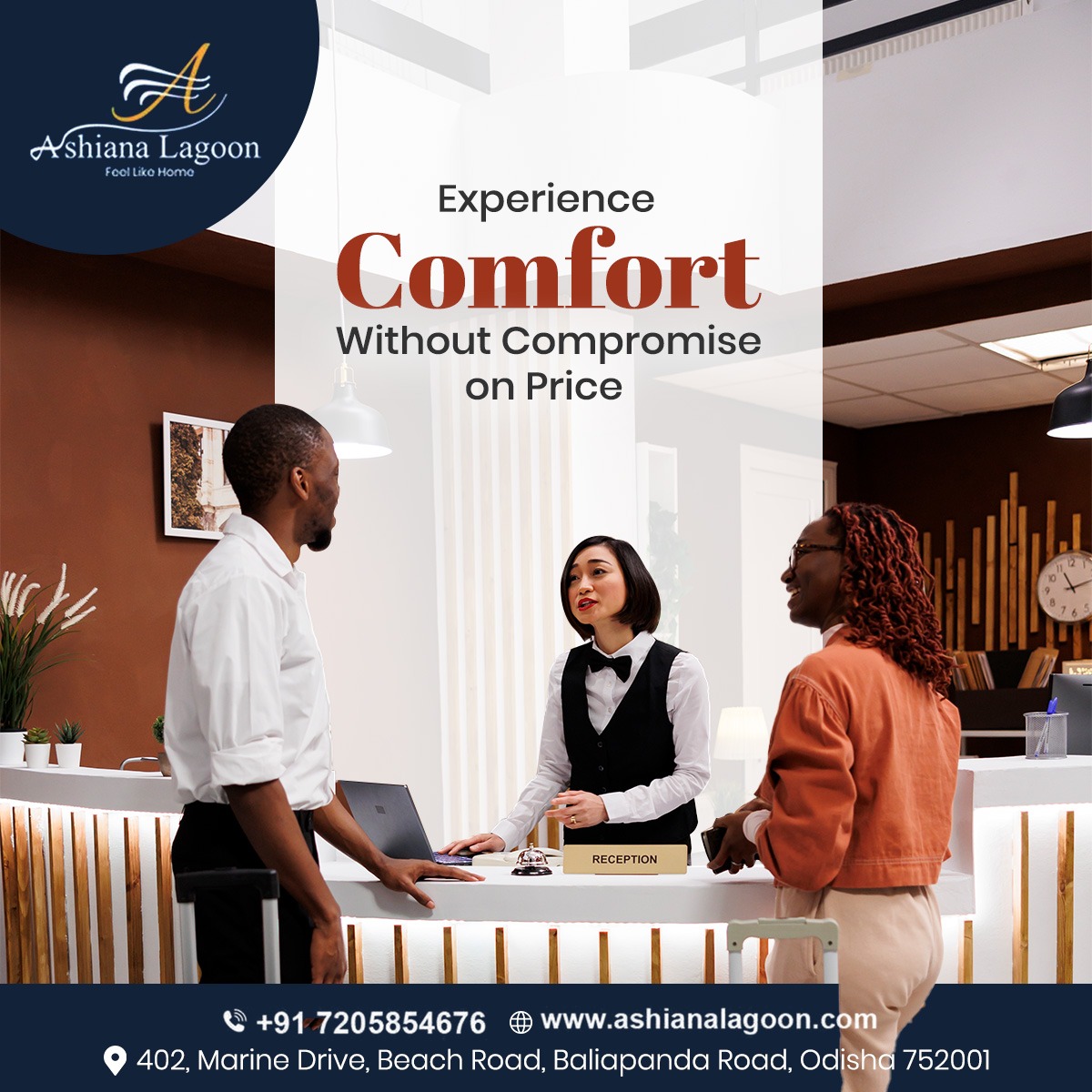 We believe in providing top-notch comfort at a price that suits every budget. Join us for an unforgettable stay without compromise.
𝐓𝐨 𝐛𝐨𝐨𝐤:
𝐂𝐚𝐥𝐥: 72058 54676

#AshianaLagoon #AffordableLuxury #ComfortForAll #LuxuryOnABudget #BudgetFriendlyStay #ValueForMoney