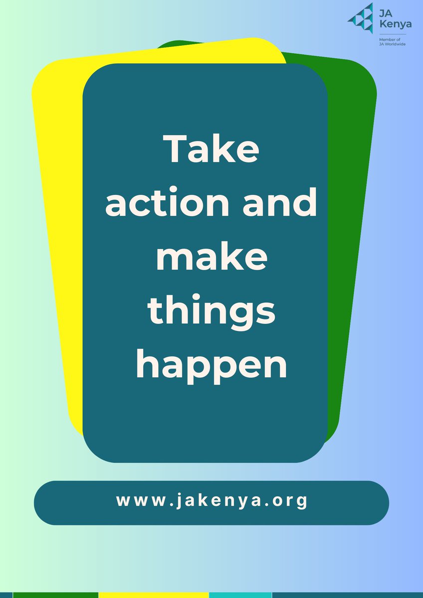 Happy New Week!

This week will be your best one yet!
Make things happen
#JAKenya #MondayMorning