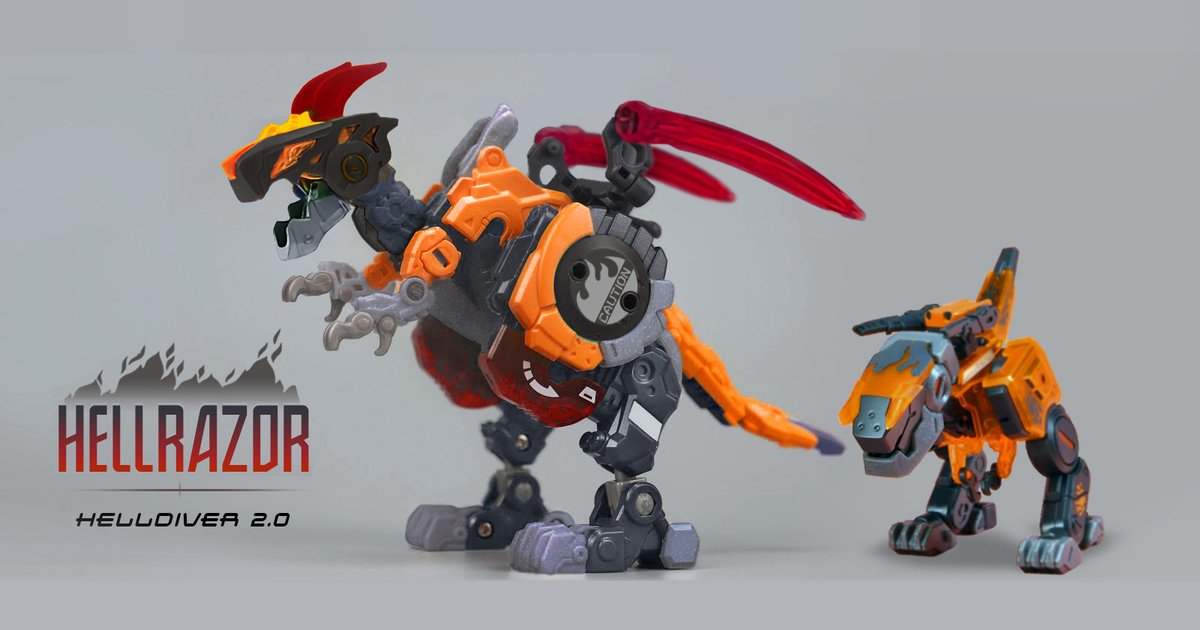 foxracingfive's tweet photo. My bud XMatt updated his digibash image for something he had been wishing for since 2021! HellRazor? HellYeah! @52ToysBeastBox
#52toys #beastbox #ビーストボックス #acidghost #helldiver https://t.co/S5uzLJ037H
