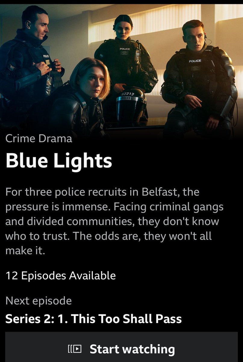 My Binge Watch for this week @ BBC iPlayer! Anyone else? Talk Soon Brendan