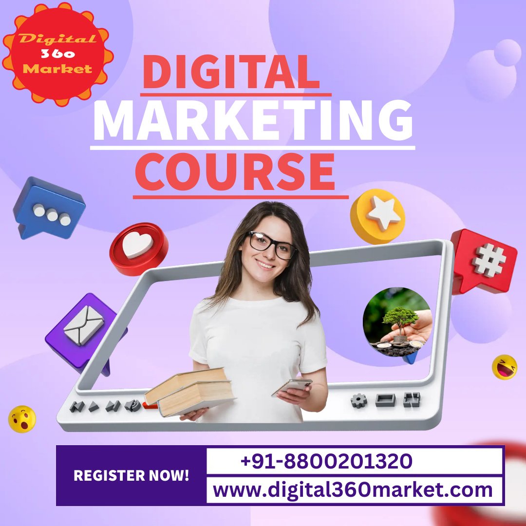 Do you want to open different sources of income with a digital marketing course?
-Best digital marketing course provided by Digital360market
✅Digital Marketing
✅Graphic Design
✅Website Design
🔥Training & Services
📍Dwarka Sector 6 Delhi
 +91-8800201320
.
#digital360market