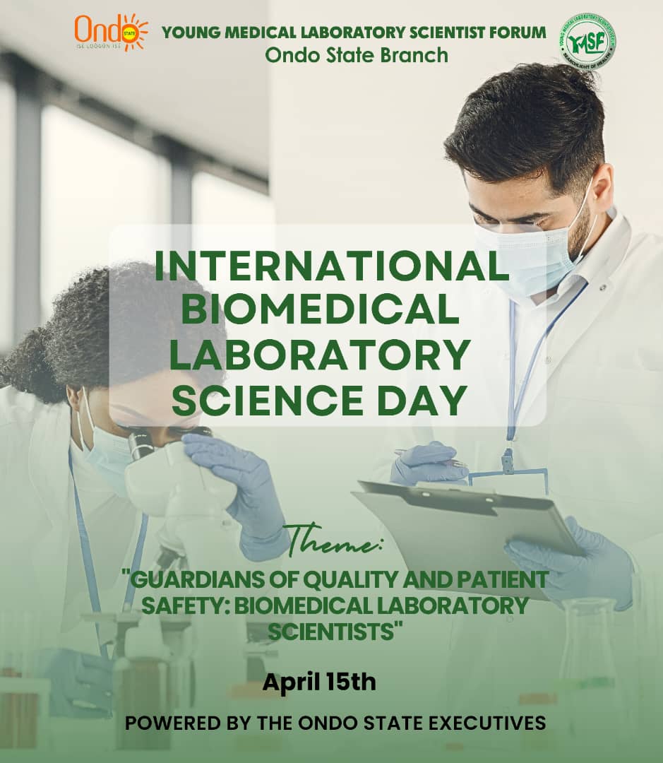 At the International Federation of Biomedical Laboratory Science World Congress in Oslo, International Biomedical Science Day was established in 1999 to celebrate every biomedical laboratory Scientists for their key roles in diagnostic and preventive health care systems.