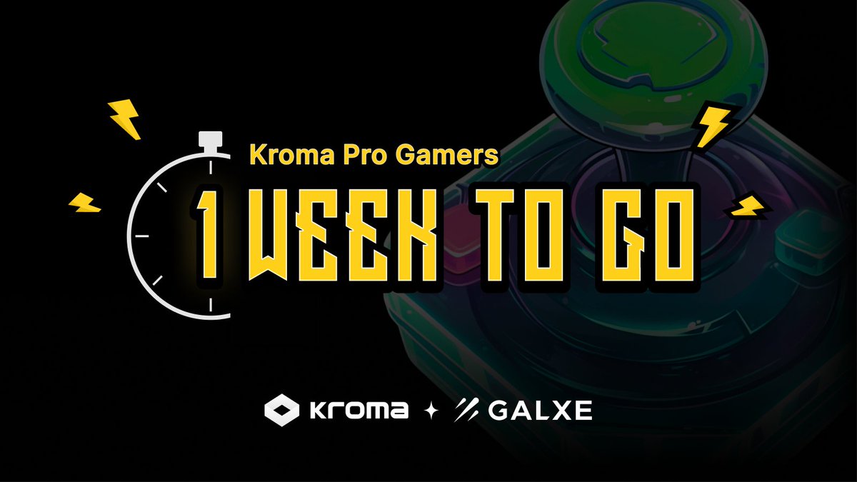 kroma_network's tweet photo. Kroma Pro Gamers, assemble!🙌
Only 7️⃣ days left to join the fun and win massive REWARDS!!💥

Tick-tock! The clock is ticking! ⏰
Don't wait, join now!👇
https://t.co/kbS537Ah2z

Secure Kroma Ore and prepare for your exclusive Kroma journey!

#Giveaway #Airdrop #event #Kroma