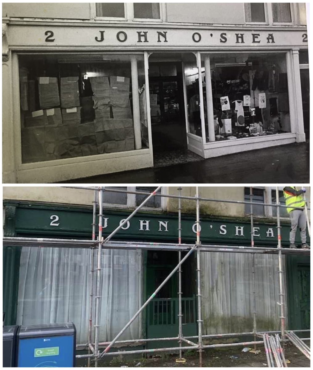 Delighted to see the renovation of this long-empty nineteenth century shop premises in my hometown of #Kilrush.