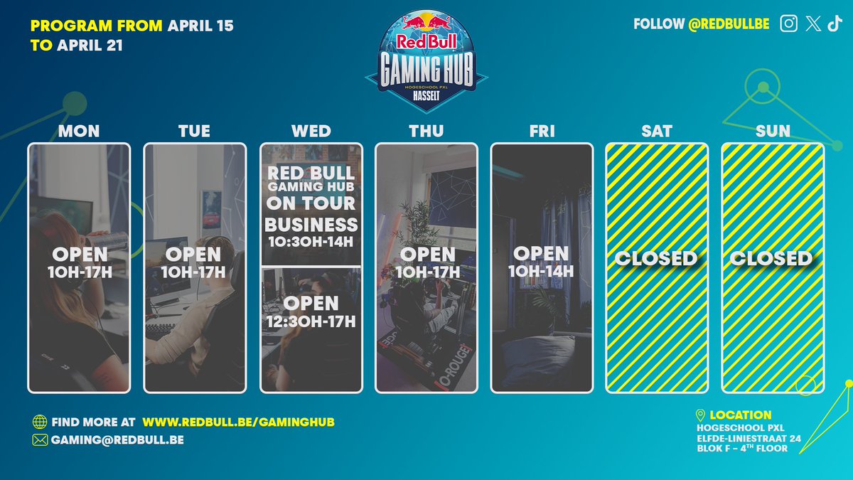 PXL Gaming (@esports_pxl) on Twitter photo This week at Red Bull ๐ฎ Gaming Hub..
Beat the principals during on tour Business to win free Red Bull๐๏ธ
<a href="/RedBullBe/">Red Bull Belgium</a> <a href="/HogeschoolPXL/">Hogeschool PXL</a> This week at Red Bull ๐ฎ Gaming Hub..
Beat the principals during on tour Business to win free Red Bull๐๏ธ
<a href="/RedBullBe/">Red Bull Belgium</a> <a href="/HogeschoolPXL/">Hogeschool PXL</a>