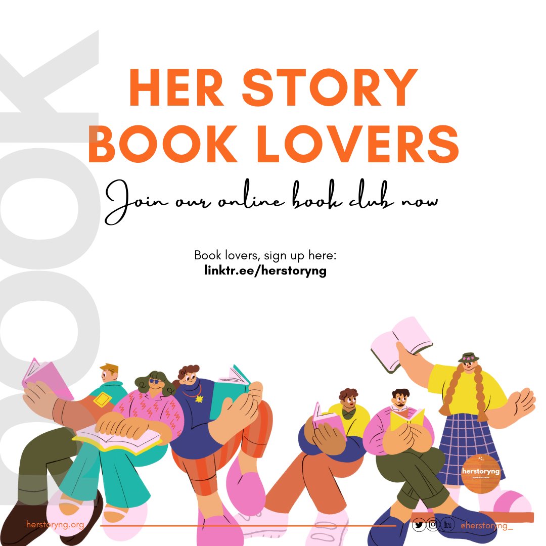 Books are like passports to other worlds, and our #BookClub is your ticket to a global literary journey! Join us in exploring empowering stories about women from diverse backgrounds & cultures in a safe virtual space. Click to sign up: linktr.ee/herstoryng #HerStoryBookLovers