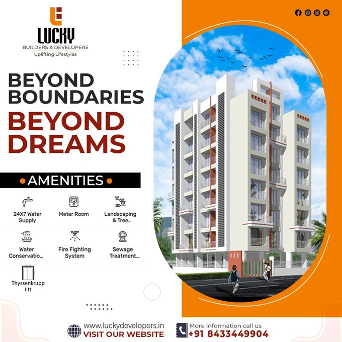 luckydevelopers's tweet photo. Don't Miss this Opportunity, Book Your Dream Home Now in Dream Pearl 1 &amp; 2 bhk Price Starting at Rs. 49.99 Lakhs Only OC Recieved &amp; Ready to Move
Call us on:- +918433449904 https://t.co/VuSfNF4lVX #UlweRealEstate #LuckyHomes #LuckyDevelopers #TechInRealEstate #Upliftinglifestyles https://t.co/p7c07Zlc5l