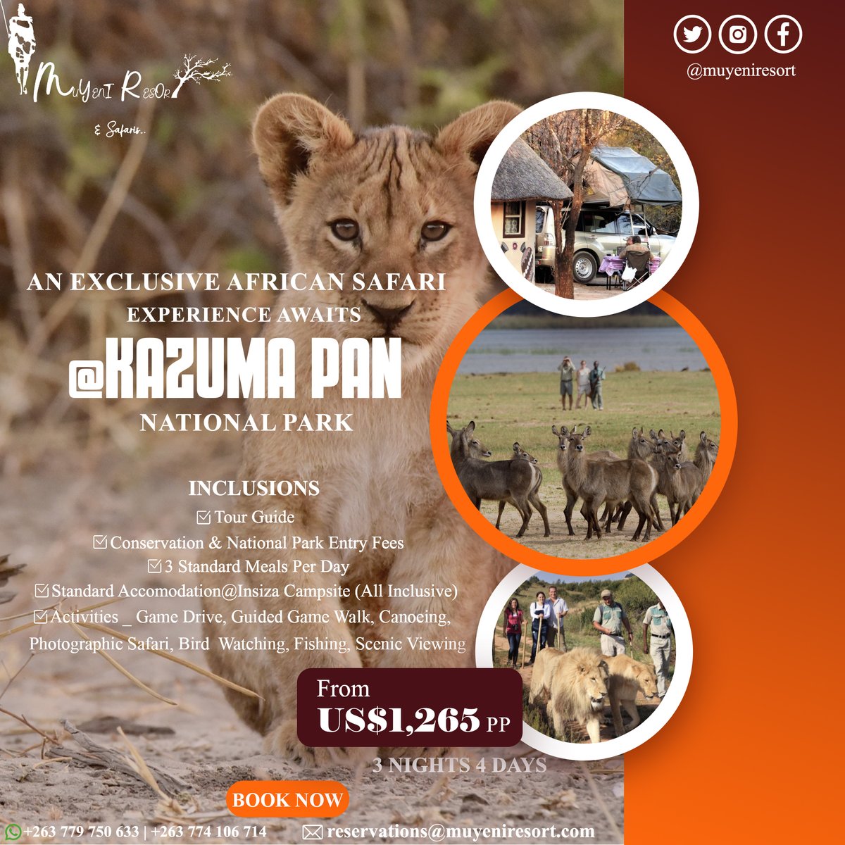 Looking for your next safari experience in Zimbabwe? Come & explore Kazuma Pan NP, an unspoilt wilderness known for its large numbers of buffalo and elephant. You won't be disappointed. For bookings, WhatsApp +263 779 750 633 | reservations@muyeniresort.com #VisitZimbabwe