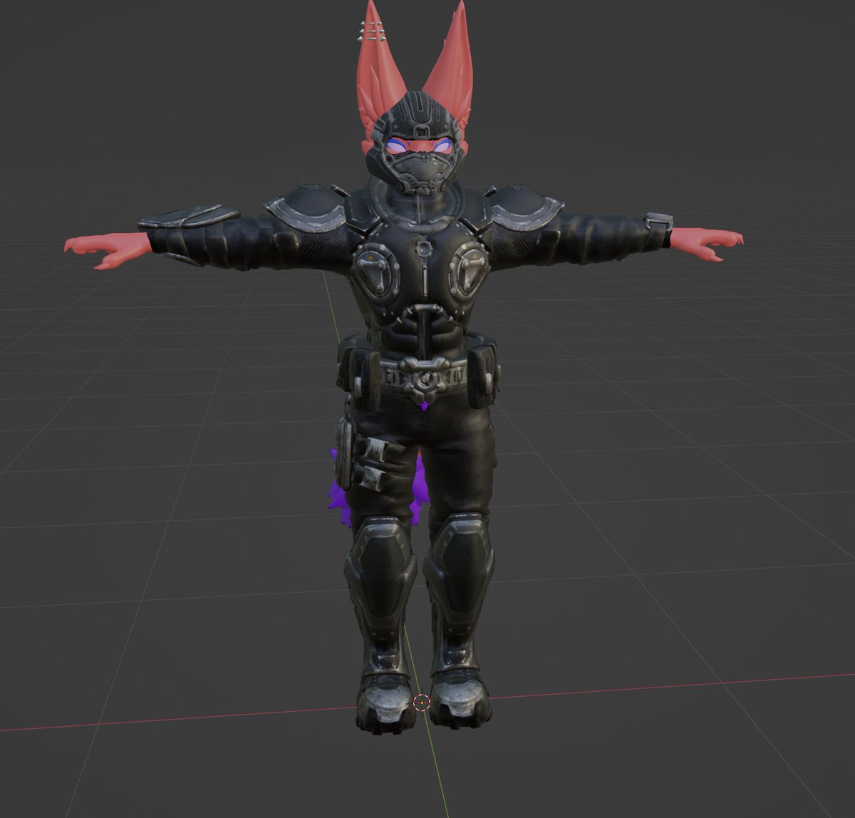 Working on this aswell for @EchoTheRedFlame

#novabeast #blender #GearsofWar #vrchat #vrcfurry