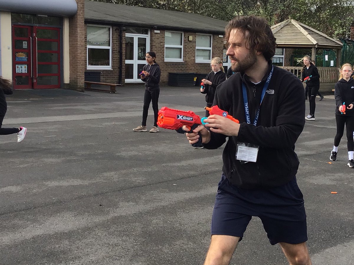 On Friday, Y6 took part in a NERF Gun PE lesson. Lots of fun was had by all! #StJohnsPE #Achieve #StJohnsCurriculum