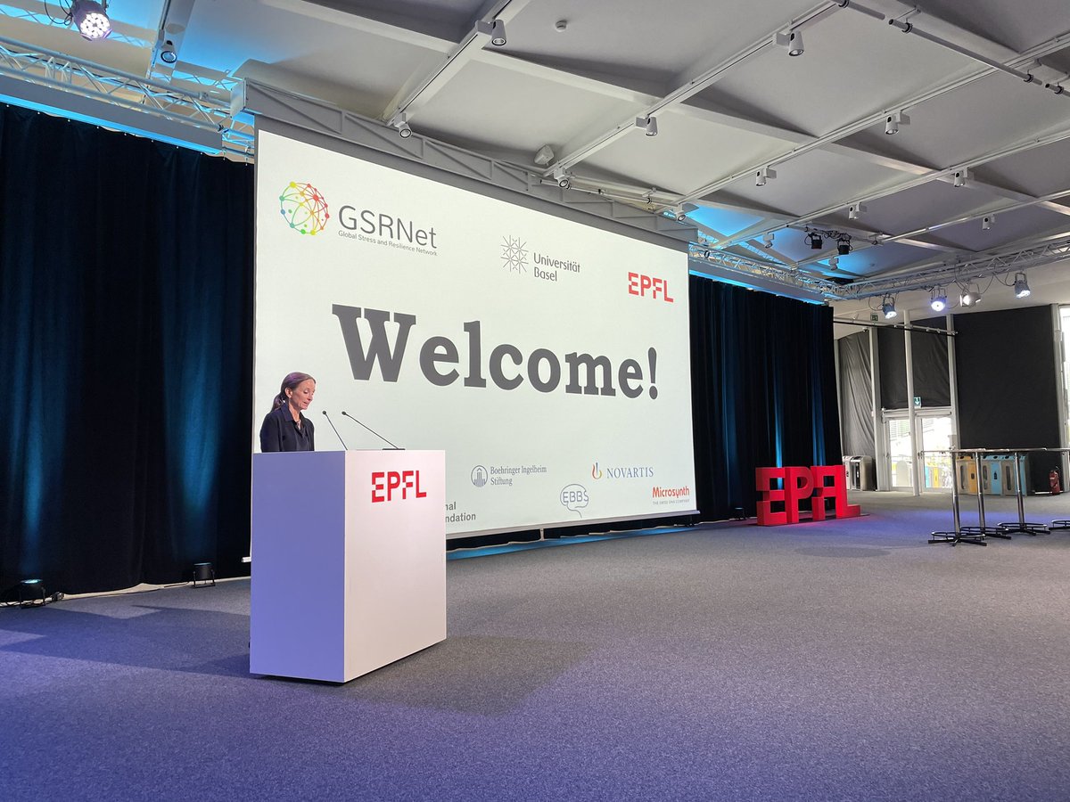 carmensandi10's tweet photo. Global Stress and Resilience Network kick-off meeting kicking off at @EPFL_en in Lausanne. Thanks @quervain_de and @homotopykat for the meaningful opening addresses. Welcome everyone and looking forward to  many scientific and networking exchanges!
@GSRNet_ https://t.co/BCd0GCPjzb