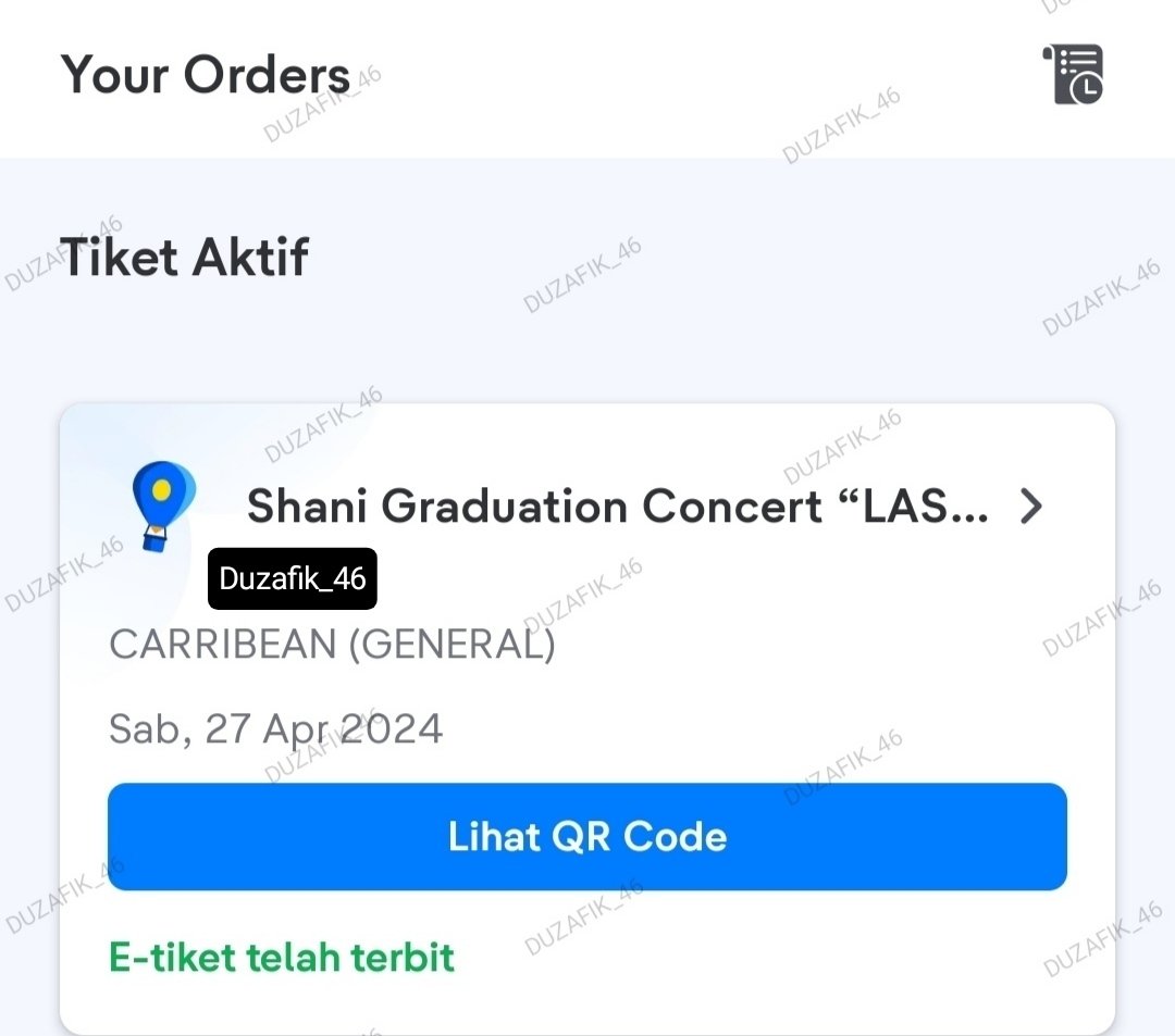 WTS 1 tiket Carribean Shani Graduation Concert 'LAST VOYAGE' 
Surat kuasa aman. 
No COD event.
Harga? DM aja. 
#wts #tiket #konser #shani #LastVoyage #GraduationConcert #jkt48 #carribean #shanijkt48
