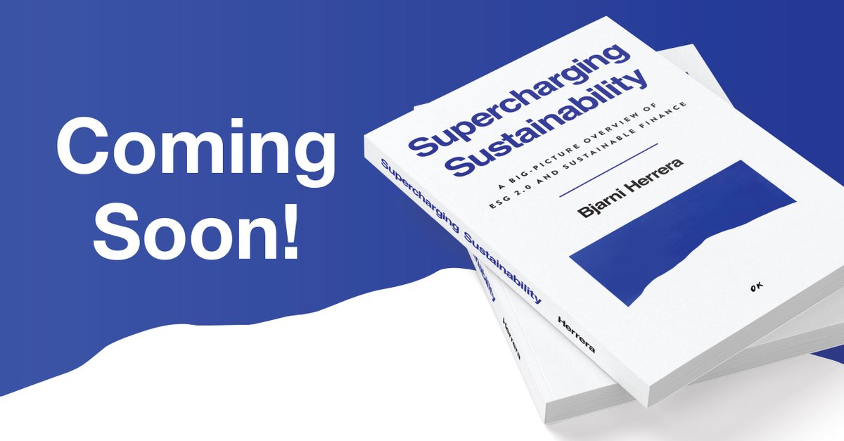 I’m very excited to announce that I’m publishing a book! #SuperchargingSustainability will be out in a few short weeks. 📚🚀 Sign up for my newsletters to be the first one to know when it’s out bjarniherrera.com.