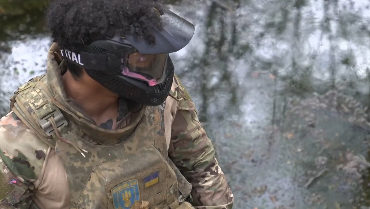 📷 Foreign volunteers, who joined the International Legion, during a training in the Western Ukraine. #UkrainianArmy