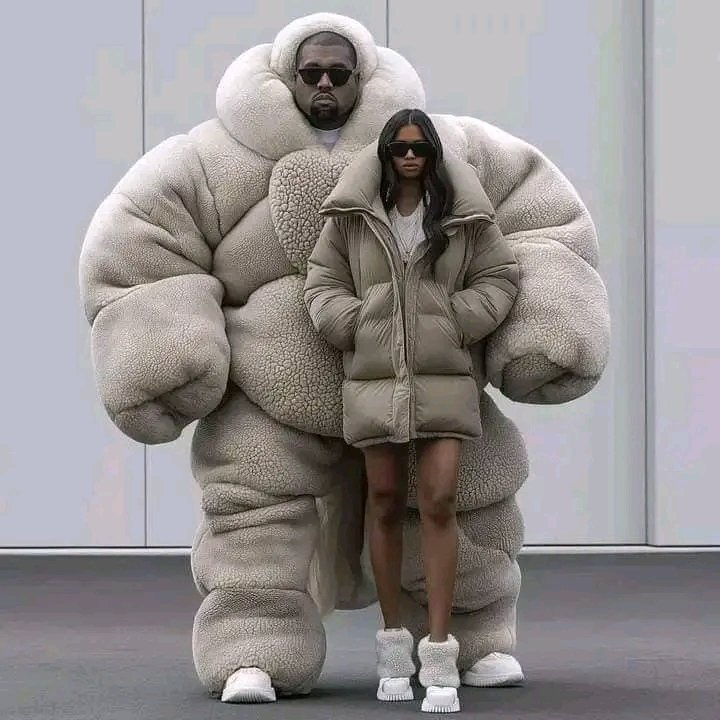 Kanye west is on another level, we just have to quietly give him his flowers 😂😂