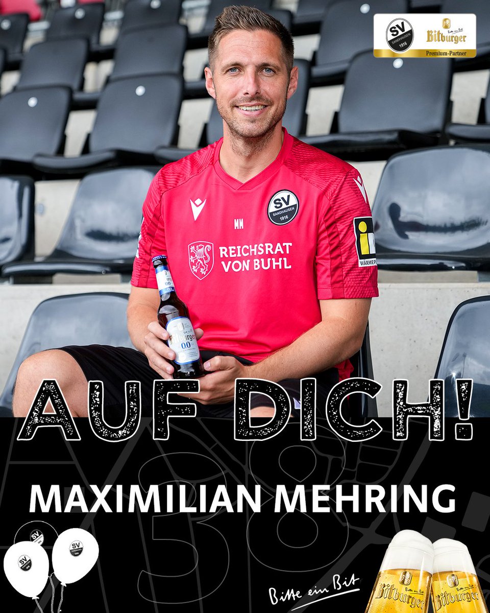 Auf Dich, Max! 🍻

Co-Trainer Maximilian Mehring feiert heute seinen 3⃣8⃣. Geburtstag. Happy Birthday! 🥳🎂

#SVS1916 #WirEchtAnders #HappyBirthday #BitteEinBit @Bitburger