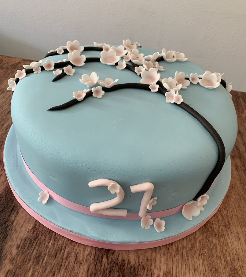 We really appreciate our regular customers. “Thank you ever so much for the photo. E had only shown me a top view. It looks stylish and beautiful. Thank you once again. I will be in touch at the end of this year for next year’s cake. Have a good year” #indieoxford