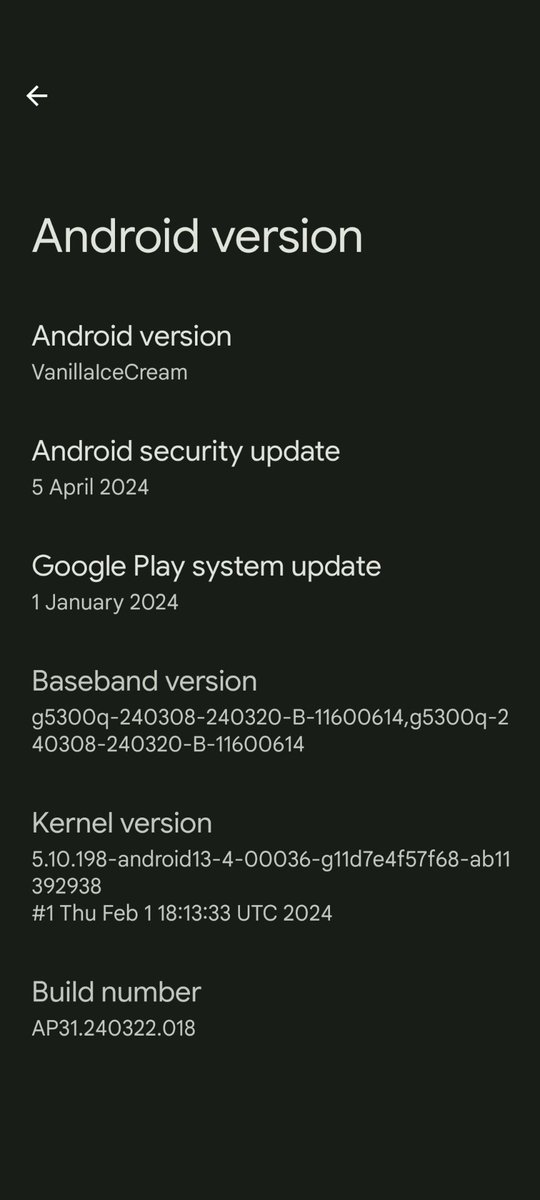 #vanillaicecream has been dropped #android15 (#beta)