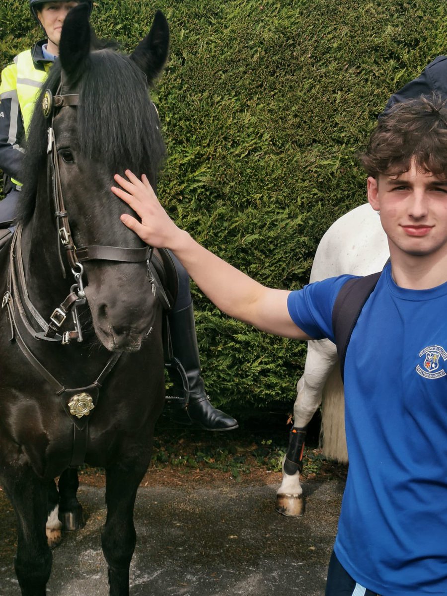 TY students at the <a href="/GardaTraffic/">An Garda Síochána</a> Operational services support day