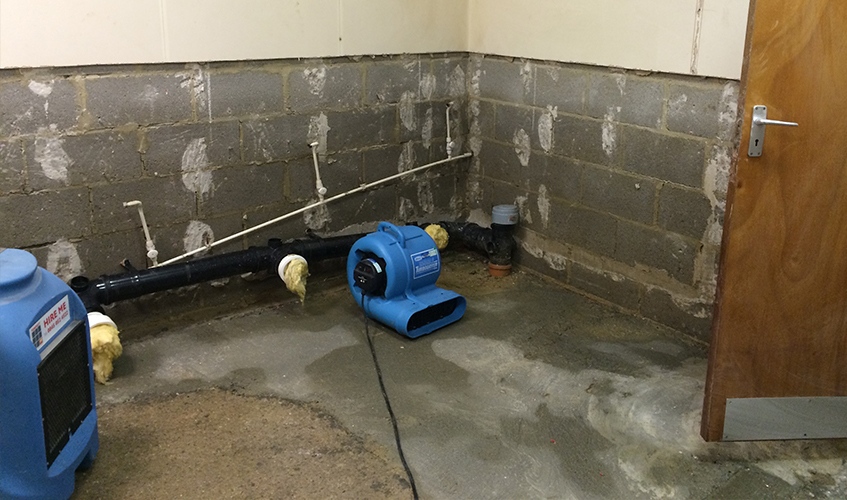 Wetting or impairment of a material's appearance or function as a result of prolonged indirect exposure to water or indirect exposure to contamination carried by or resulting from the current #WaterIntrusion, whether temporary or irreversible, is known as secondary flood damage