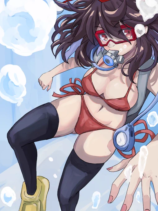 #気温が高いので気が早いが水着絵が見たい 