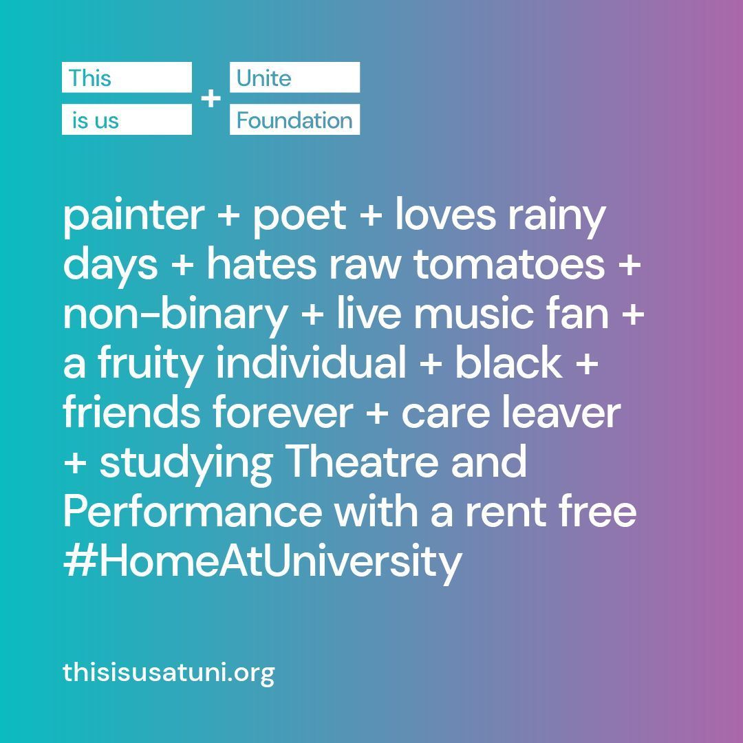 Bring your whole self to uni on the Unite Foundation scholarship. What uni experiences would you enjoy if you didn't have to worry about rent or bills? 

A safe and secure #HomeAtUniversity means you can focus on what matters to you. 🏠 Apply here ahttps://buff.ly/3Zccd6H