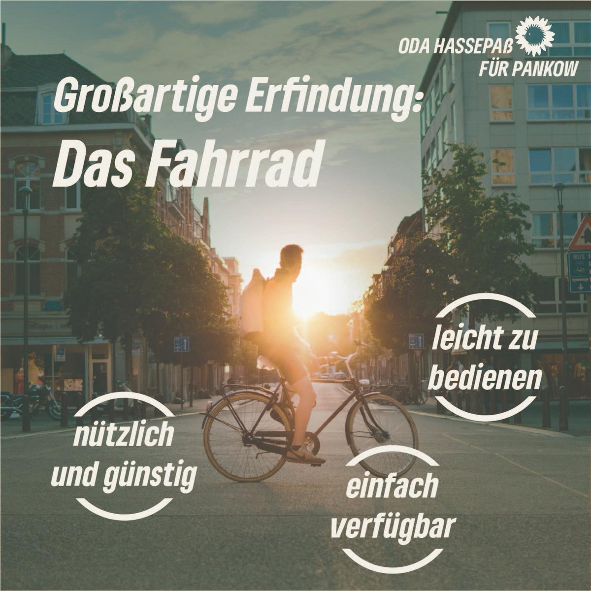 Das #Fahrrad ist einfach eine großartige Erfindung. ✅️ nützlich und günstig ✅️ leicht zu bedienen ✅️ klimafreundlich Was liebt ihr am Fahrrad? Schreibts mir in die Kommentare!