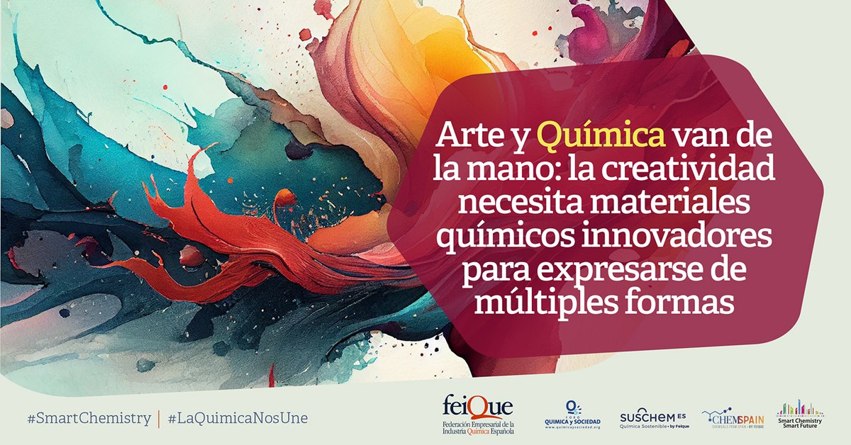 Feique_ES's tweet photo. La #química y el #Arte son aliados inseparables para dar voz a la #Cultura en sus diferentes ámbitos de expresión, pues la química genera materiales innovadores que permiten que la #Creatividad se exprese de múltiples formas

#DíaMundialdelArte #SmartChemistry #LaQuímicaNosUne https://t.co/Ho811PhqyB