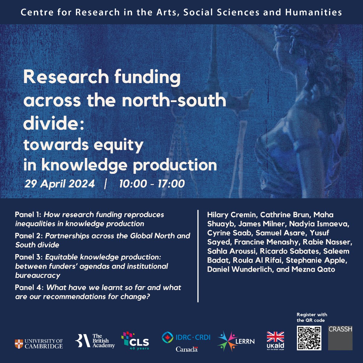 Centre for Lebanese Studies (@lebanesestudies) on Twitter photo Happening in 2 weeks!
How can we change funding systems to more equity-based structures that can help decolonise knowledge production?
Check the programme & register here to join the conversation!
lebanesestudies.com/events/researc…
<a href="/CRASSHlive/">CRASSH, Cambridge</a> <a href="/BritishAcademy_/">The British Academy</a> <a href="/Lerrning/">LERRN</a> <a href="/IDRC_CRDI/">IDRC | CRDI</a> <a href="/CamEdFac/">Faculty of Education, University of Cambridge</a> Happening in 2 weeks!
How can we change funding systems to more equity-based structures that can help decolonise knowledge production?
Check the programme & register here to join the conversation!
lebanesestudies.com/events/researc…
<a href="/CRASSHlive/">CRASSH, Cambridge</a> <a href="/BritishAcademy_/">The British Academy</a> <a href="/Lerrning/">LERRN</a> <a href="/IDRC_CRDI/">IDRC | CRDI</a> <a href="/CamEdFac/">Faculty of Education, University of Cambridge</a>