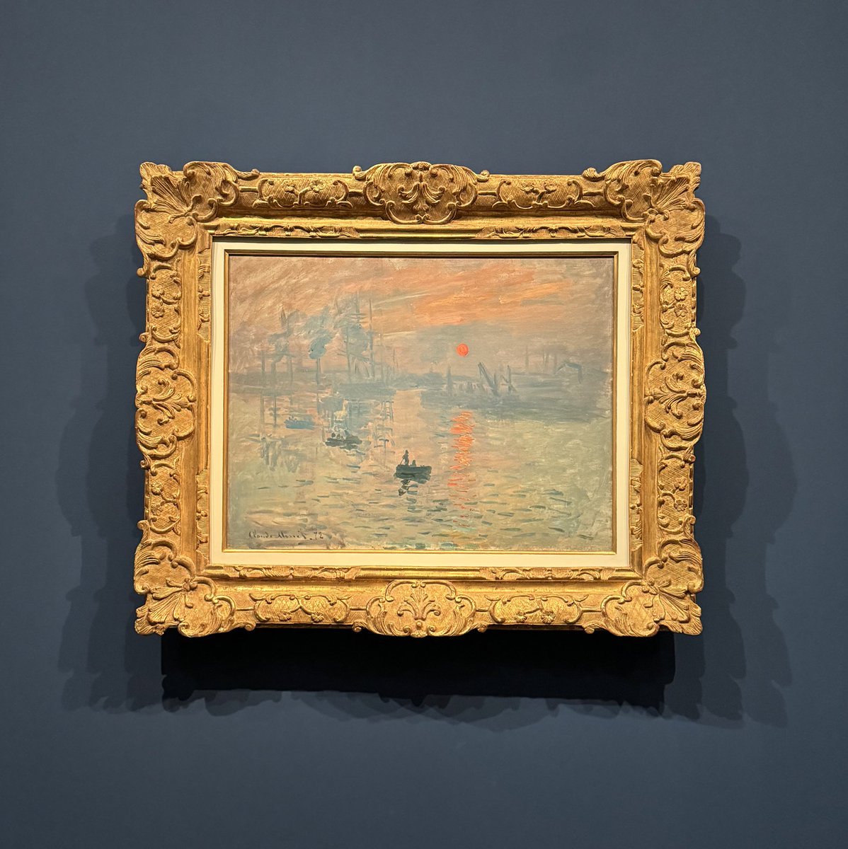 Il y a 150 ans aujourd’hui s’ouvrait à Paris une exposition dans laquelle un tableau s’apprêtait à donner son nom à un mouvement artistique majeur. « Impression, soleil levant », Claude Monet (1872) - musée Marmottan Monet @AcadBeauxarts.