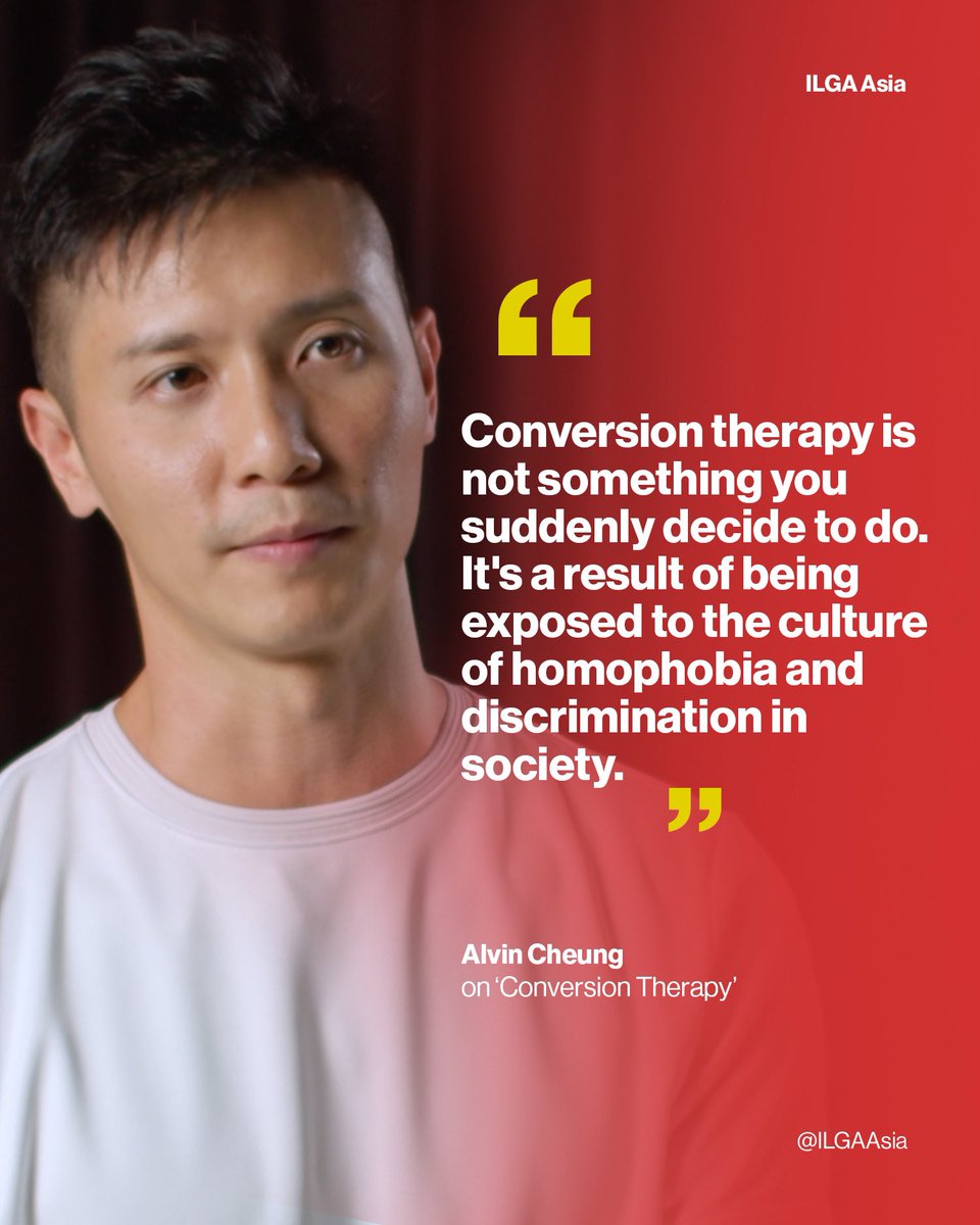 “Conversion therapy is not something you suddenly decide to do. It’s a result of being exposed to the culture of homophobia and discrimination in society.” Listen to Alvin’s experience of resilience, acceptance, and community here: youtube.com/watch?v=38nZQ