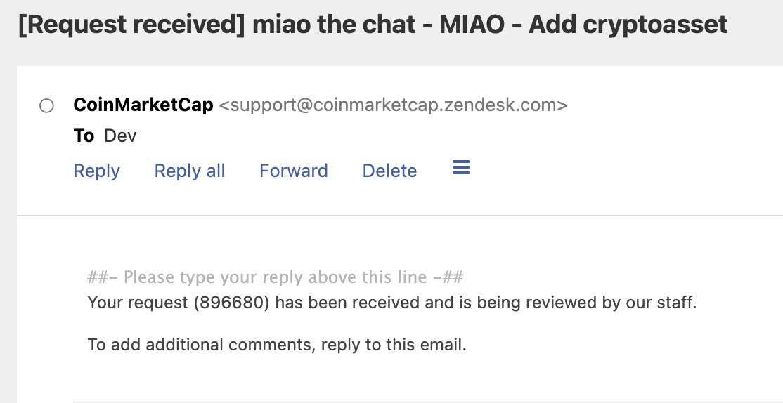 miaobase's tweet photo. $MIAO Public verification post for @CoinMarketCap 

Request: 896680 https://t.co/Zvp9Au5Sad