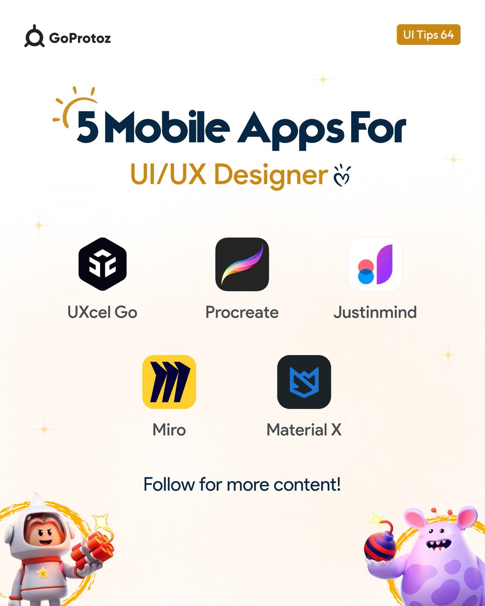 goprotoz's tweet photo. Top 5 Mobile applications for Designers😊
Hope you like this❤️
Comment your favorite Application which is familiar to you✌
#ui #ux #uidesign #uiux #uiuxdesign #uxdesign #userexperience #designerthinking #designers #appliation #top5 #learnuiux #uitip #uicourses #uxcourses #Mob https://t.co/e9Fffponox