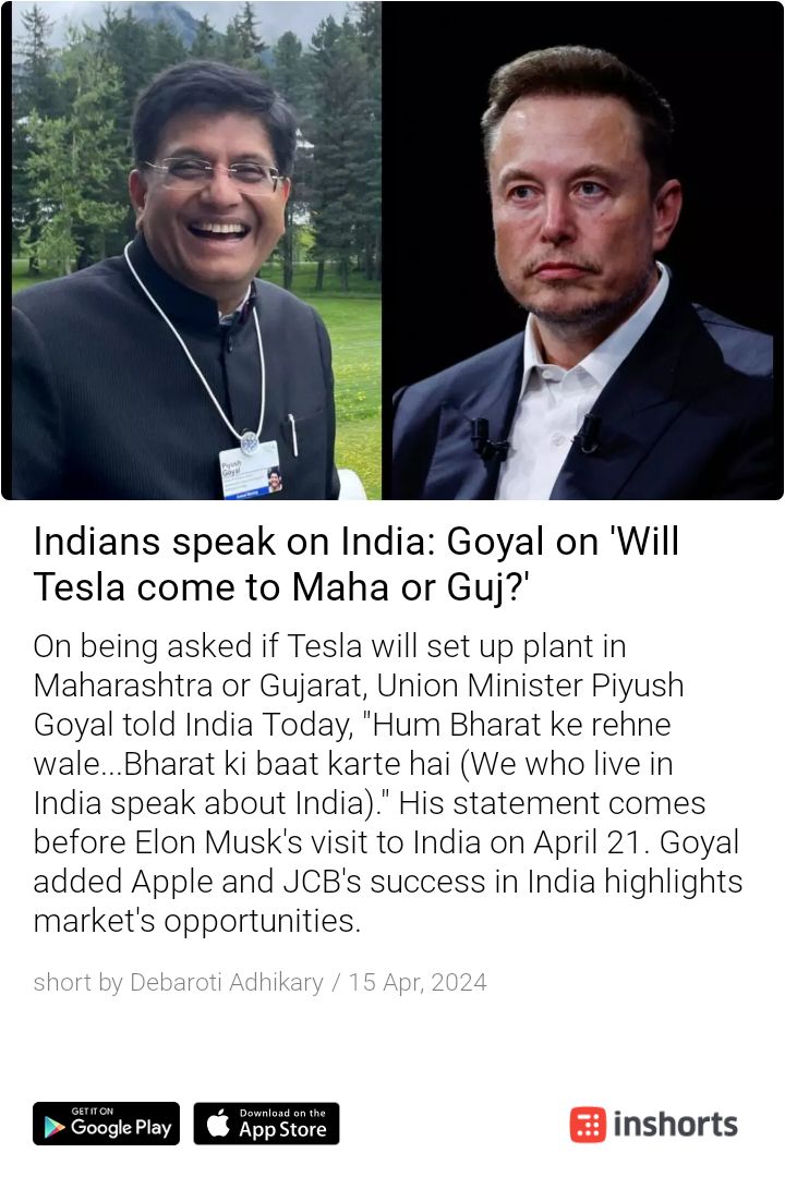 I have a question for you @PiyushGoyal y were the industries that were to be set up in Maharashtra taken away to Gujrat only? Further ain't you contesting from Mumbai which is in Maharashtra ! Y don't you contest from Gujrat ?