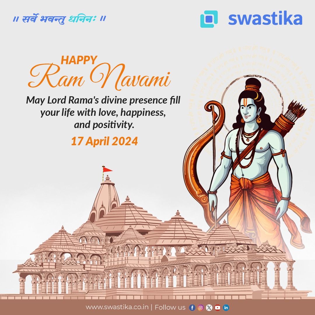 With the gleam of diyas 🪔 and the echo of chants, may happiness 😊 and contentment fill your life. 𝐖𝐢𝐬𝐡𝐢𝐧𝐠 𝐲𝐨𝐮 𝐚 𝐇𝐚𝐩𝐩𝐲 𝐑𝐚𝐦 𝐍𝐚𝐯𝐚𝐦𝐢! 🙏
.
.
.
#FestivalOfLights #PeaceAndHappiness #ramnavami #happyramnavami #RamNavami2024 #Ram #BlessingsOfRama